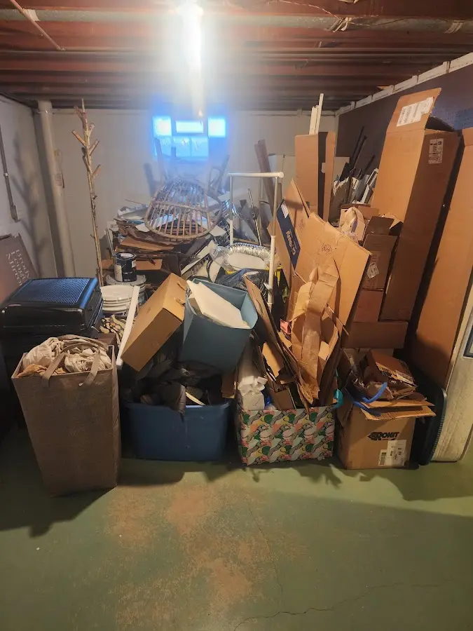 Roll-off dumpster container at job site for Yard Waste Dumpster Rental in Mather